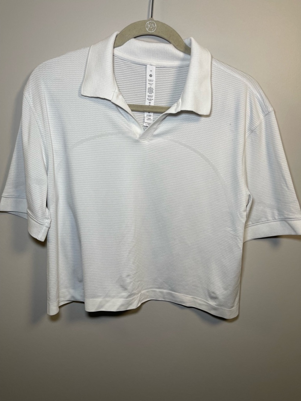 Lululemon Swiftly Tech Relaxed Fit
Striped Crop Polo Shirt